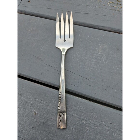 Oneida Nobility Plate Caprice Silver Plate Serving FORK Silverware - Picture 1 of 3